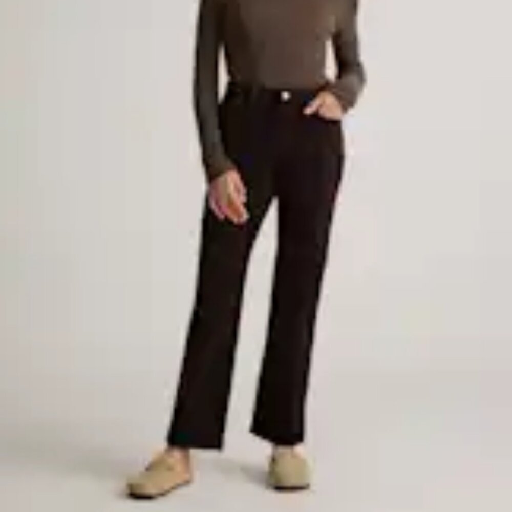 Quince Organic Stretch Corduroy Straight Leg Pants